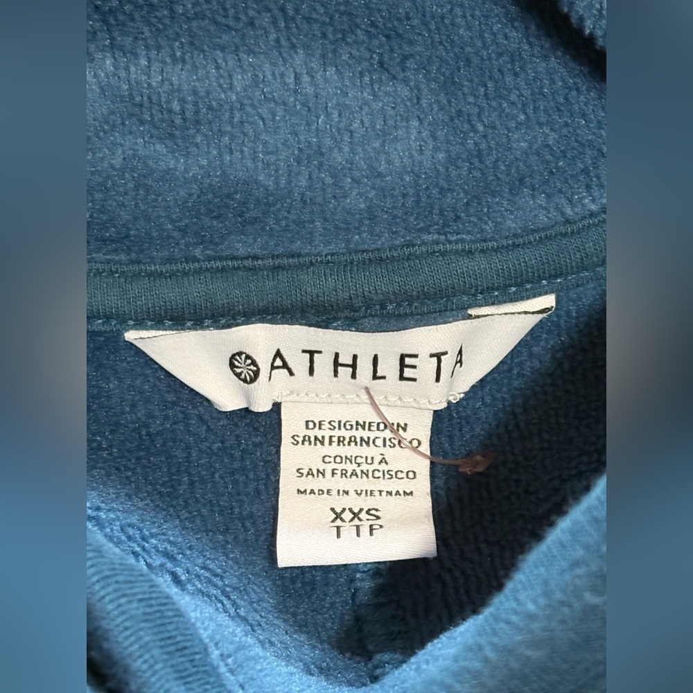 Athleta Deep Blue Cowl Neck Sweater - Picture 5 of 7